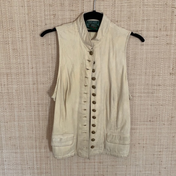 Vintage Ralph Lauren Country suede Vest - Picture 1 of 4
